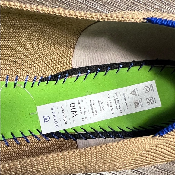 Rothy's Tan and Black Women's Flats - Picture 3 of 6